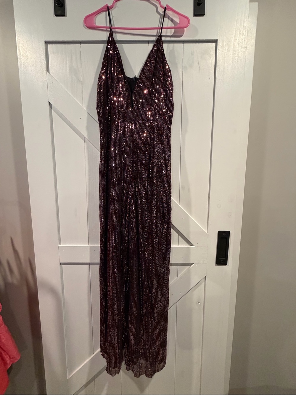 Sparkling Plum Sequin Jumpsuit